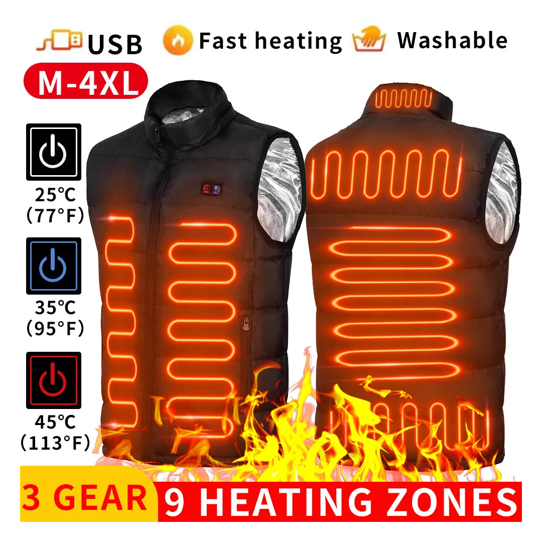 9-Zone Electric Heated Jacket