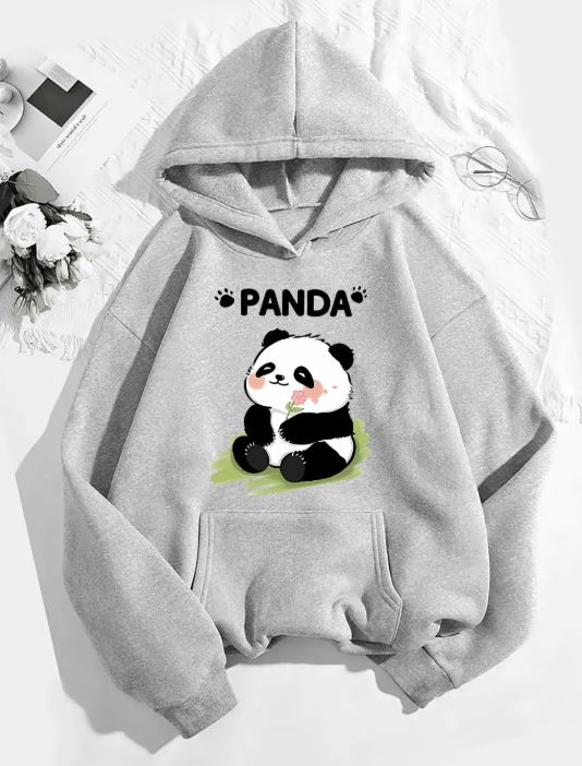 Cute Panda Print Women’s Hoodie