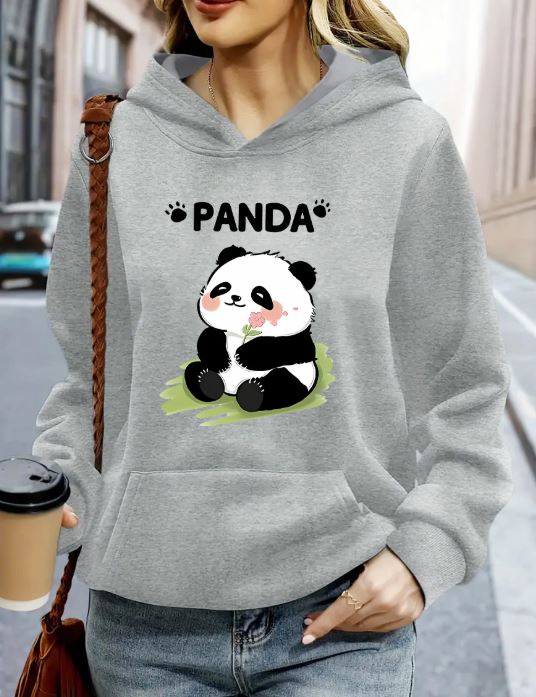 Cute Panda Print Women’s Hoodie