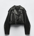Faux Leather Short Jacket